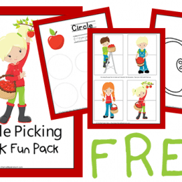 For apple and Fall lovers, you'll enjoy this FREE Apple Picking Pre-K Fun Pack! #fhdhomeschoolers #freehomeschooldeals #homeschoolinglife #fallresources #hsdays