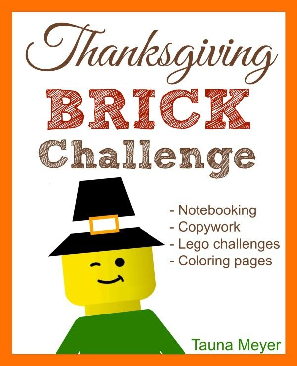 For Lego lovers, grab this FREE Thanksgiving Brick Challenge! #fhdhomeschoolers #freehomeschooldeals #thanksgiving #fallresources #legochallenge