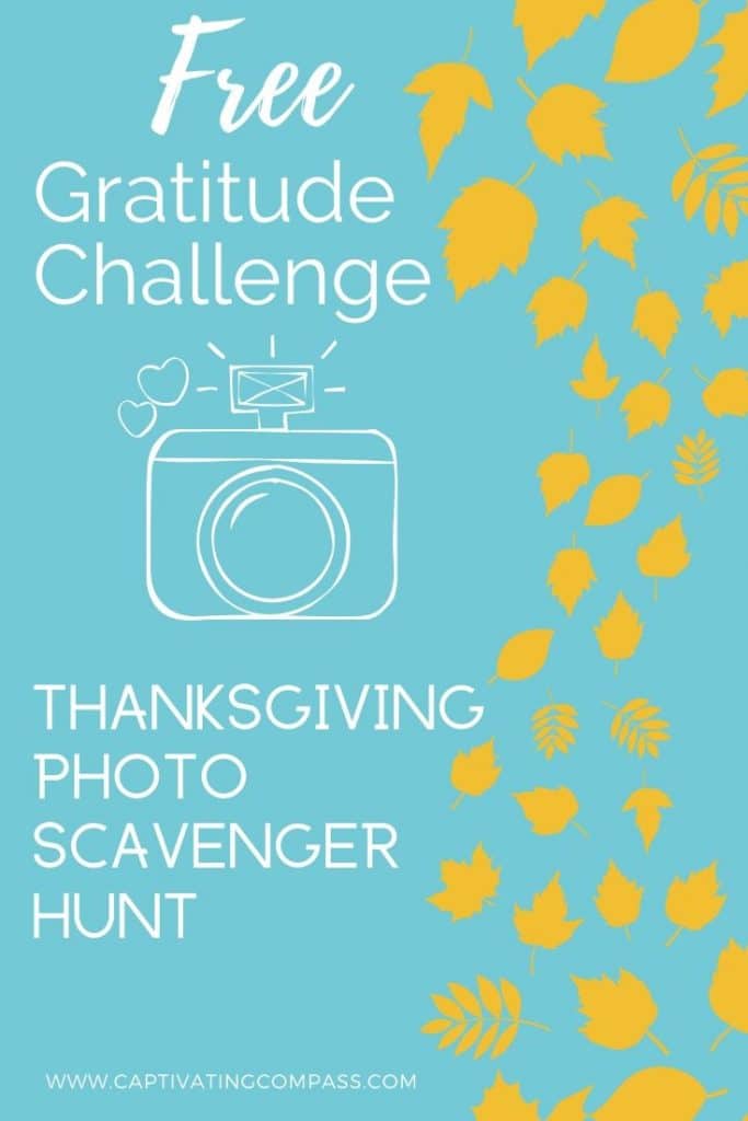 This November, check out this FREE Thanksgiving Photo Scavenger Hunt & Gratitude Challenge! #fhdhomeschoolers #freehomeschooldeals #thanksgiving #fallresources #hsdays