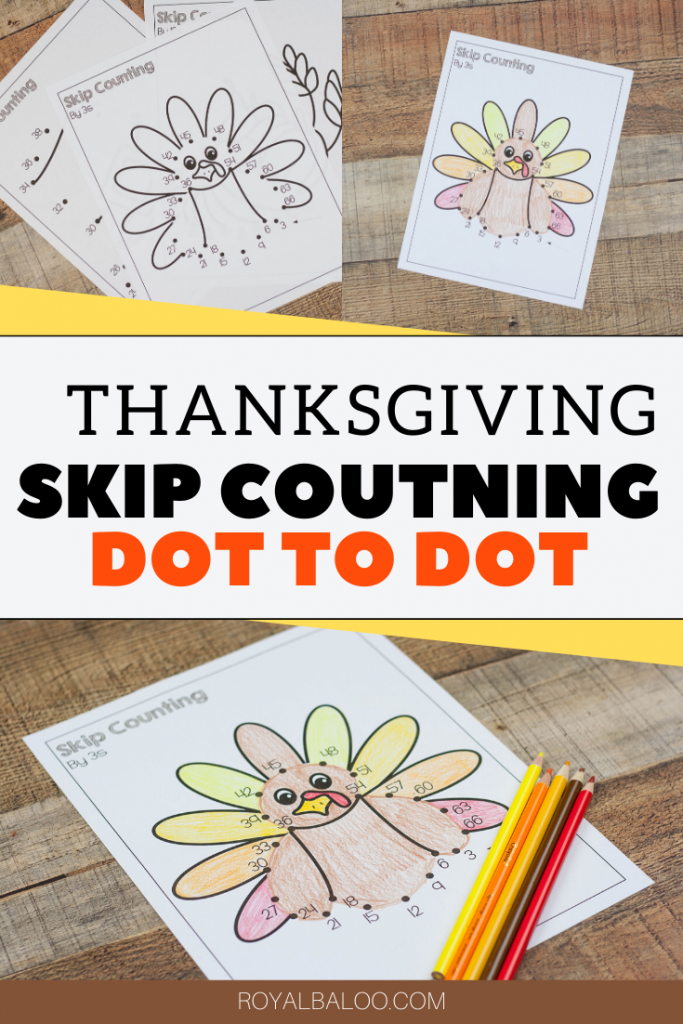 Exercise your child's math brain with this FREE Thanksgiving Skip Counting Dot to Dot! #fhdhomeschoolers #freehomeschooldeals #homeschoolmath #homeschoolinglife #thanksgiving