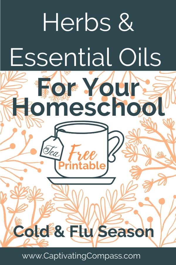 In time for flu season, grab this FREE Printable: Herbs & Essential Oils for Homeschool! #fhdhomeschoolers #freehomeschooldeals #homeschoolinglife #hsmoms #hsdays