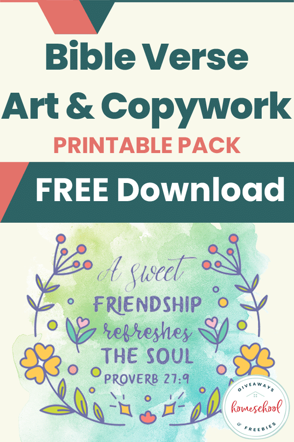  This FREE scripture resource will help your kids memorize scripture while improving their handwriting and encouraging their artistic side.