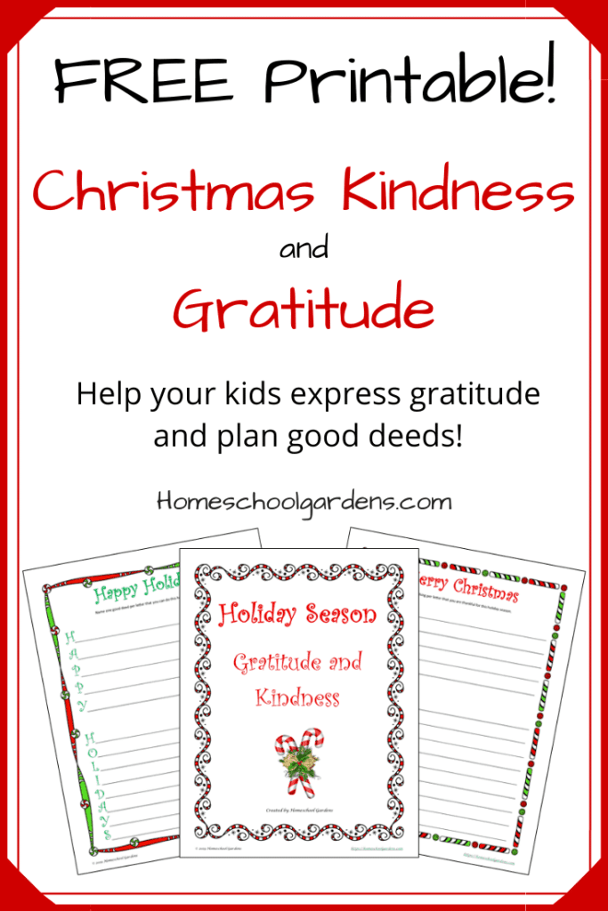 FREE Christmas Printable to Celebrate Gratitude Free Homeschool Deals