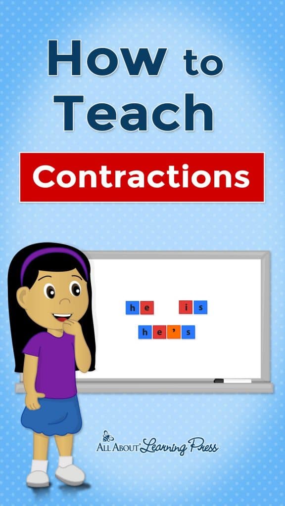 Contractions tough for you kiddos? Check out How to Teach Contractions! #fhdhomeschoolers #freehomeschooldeals #homeschoolgrammar #hsmoms #allaboutlearning