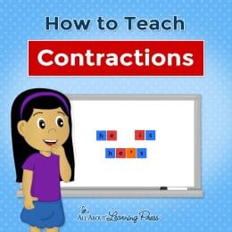 Contractions tough for you kiddos? Check out How to Teach Contractions! #fhdhomeschoolers #freehomeschooldeals #homeschoolgrammar #hsmoms #allaboutlearning