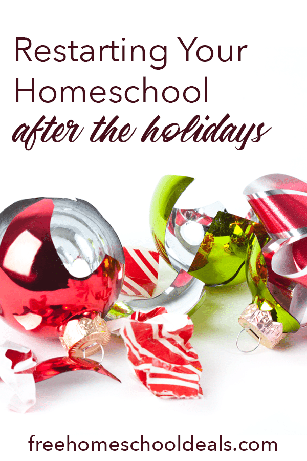 Coming back made easy! Check out Restarting Your Homeschool After the Holidays! #fhdhomeschoolers #freehomeschooldeals #hsmoms #christmas #homeschoolinglife