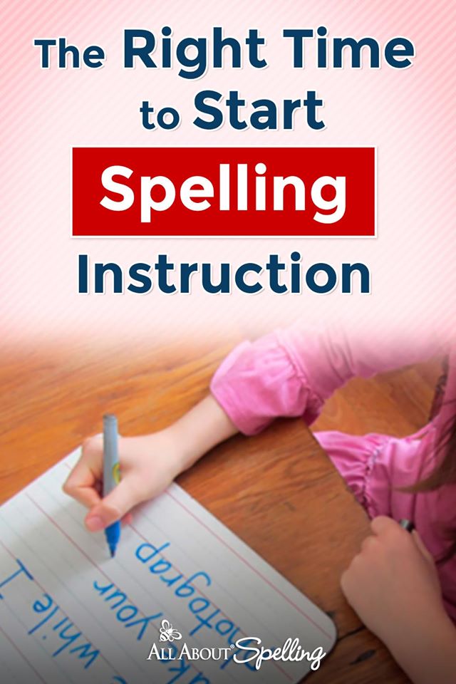 Find out the The Right Time to Start Spelling Instruction in your homeschool! #fhdhomeschoolers #freehomeschooldeals #allaboutlearning #homeschoolspelling #hsmoms