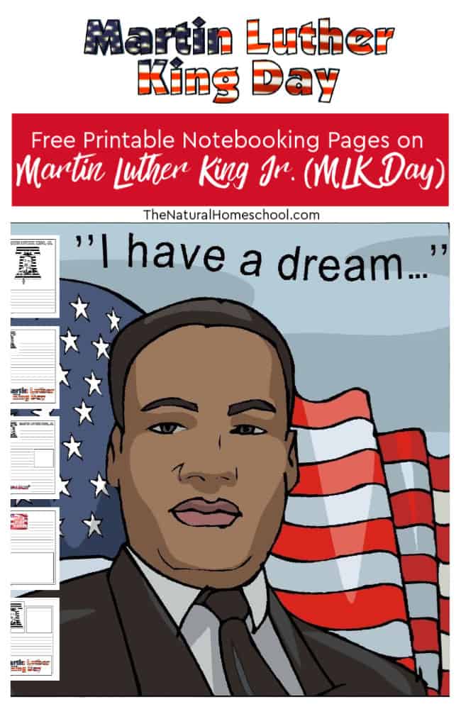 MLK Day FREE Printable Notebooking Pages. 
#fhdhomeschoolers
#freehomeschooldeals
#mlknotebookingpages
