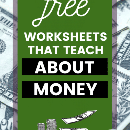 List of FREE Worksheets All About Money.