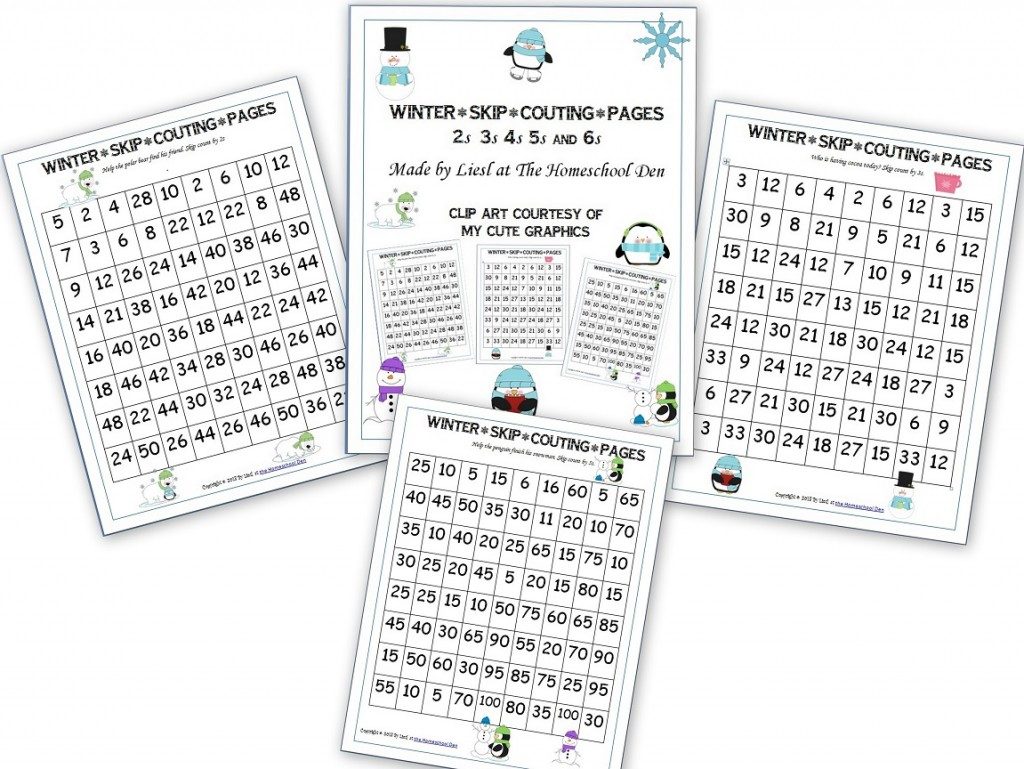 To build up multiplication and division skills, check out these FREE Winter Skip Counting Pages! #fhdhomeschoolers #freehomeschooldeals #homeschoolmath #skipcounting #homeschoolers #teachingmath