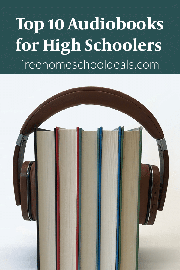 To give your young adult hours of listening fun, check out these Top 10 Audiobooks for High Schoolers! #fhdhomeschoolers #freehomeschooldeals #highschoolers #audiobooks #hsmoms