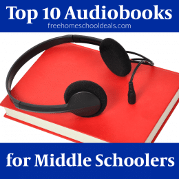 For great on the road reading for your busy child, check out these Top 10 Audiobooks for Middle Schoolers! #fhdhomeschoolers #freehomeschooldeals #hsmoms #audiobooks #middleschoolers