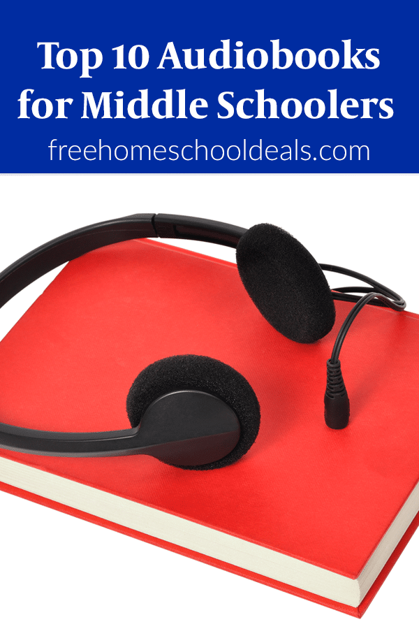 For great on the road reading for your busy child, check out these Top 10 Audiobooks for Middle Schoolers! #fhdhomeschoolers #freehomeschooldeals #hsmoms #audiobooks #middleschoolers