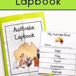 For a unique geographical study, check out this FREE Australia Lapbook + Flip Book! #fhdhomeschoolers #freehomeschooldeals #australia #hsgeography #hsdays