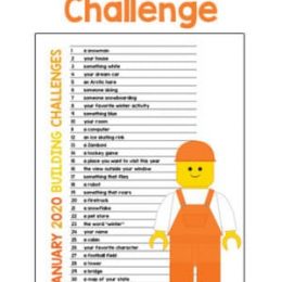 FREE Printable STEM Building Challenge (January) #fhdhomeschoolers #freehomeschooldeals #STEMchallenge