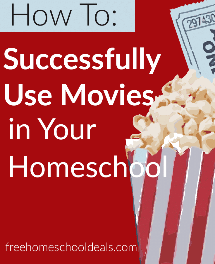 If you want to use movies in your homeschool, but need ideas, check out How to Successfully Use Movies in Your Homeschool! #fhdhomeschoolers #freehomeschooldeals #moviestudy #hsdays #hsideas