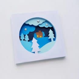 Fun 3D Winter Papercraft. #fhdhomeschoolers #freehomeschooldeals #3Dwinterpapercraft