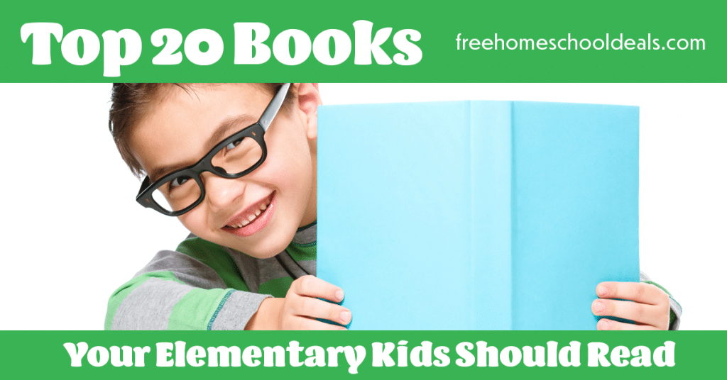 Check out this list of classics with the Top 20 Books Your Elementary Student Should Read! #fhdhomeschoolers #freehomeschooldeals #homeschoolreading #hsmoms #elementaryreading