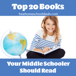 Your young reader will definitely be able to find a book they love with these Top 20 Books Your Middle Schooler Should Read! #fhdhomeschoolers #freehomeschooldeals #homeschooling #hsmoms #reading