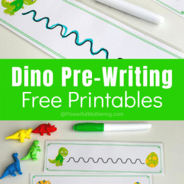 Free Dinosaur Pre-Writing Practice. #dinosaurprewriting #prewritingpractice #fhdhomeschoolers #freehomeschooldeals