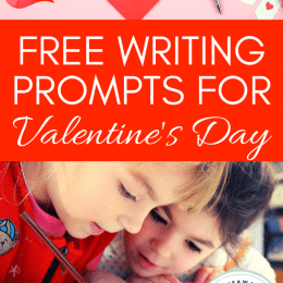 Valentine's Day FREE Writing Prompts. #valentinesdaywriting #writingprompts #creativewriting #freehomeschooldeals #fhdhomeschoolers