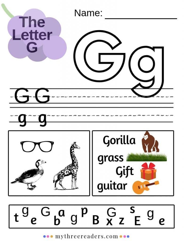 Free Printable Letter G Worksheets Printable Templates