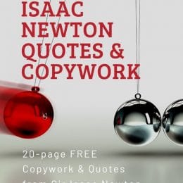 For science and literacy lessons, grab these FREE Isaac Newton Quotes & Copywork! #fhdhomeschoolers #freehomeschooldeals #isaacnewton #homeschoolscience #hsdays