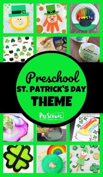 St. Patrick's Day Themed Preschool Activities. #freehomeschooldeals #fhdhomeschoolers #preschoolactivities #stpatricksdayactvivities