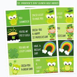 To brighten your child's day, grab these FREE St. Patrick's Day Lunch Notes! #fhdhomeschoolers #freehomeschooldeals #stpatricksday #hsideas #hsmoms