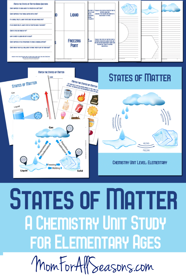 FREE Chemistry States of Matter Study. #statesofmatter #chemistryforkids #freehomeschooldeals #fhdhomeschoolers