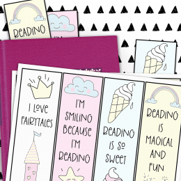 FREE Adorable Fairytale Bookmarks. #freehomeschooldeals #fhdhomeschoolers #fairytalebookmarks #printablebookmarks