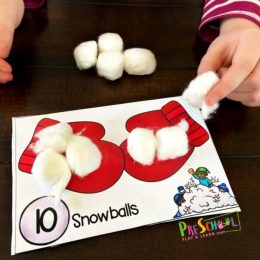 Winter FREE Hands-on Counting Practice. #freehomeschooldeals #fhdhomeschoolers #countingpractice #wintercountingactivity