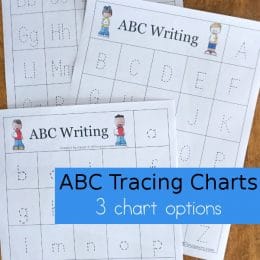 Practice letter formation with this FREE ABC Tracing Chart! #fhdhomeschoolers #freehomeschooldeals #abc #handwriting #lettertracing