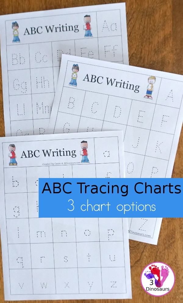 Practice letter formation with this FREE ABC Tracing Chart! #fhdhomeschoolers #freehomeschooldeals #abc #handwriting #lettertracing