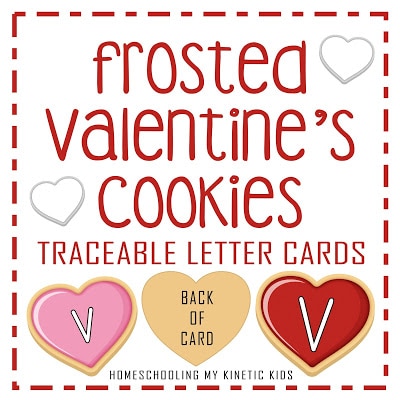 Valentine's Cookie FREE Letter Tracing Cards. #freehomeschooldeals #fhdhomeschoolers #cookielettertracing #lettertracing #valentinesprintable
#traceablelettercards