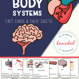 Body Systems FREE Printables. #fhdhomeschoolers #freehomeschooldeals #bodysystems #anatomyprintables