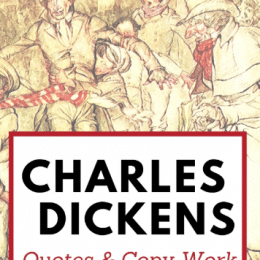 FREE Charles Dickens Copywork and Quotes Download. #freehomeschooldeals #fhdhomeschoolers #CharlesDickens #Dickensquotes #Dickenscopywork