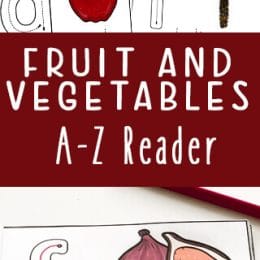 Fruit and Vegetable FREE Easy Reader. #fruitandvegetables #easyreader #fhdhomeschoolers #freehomeschooldeals