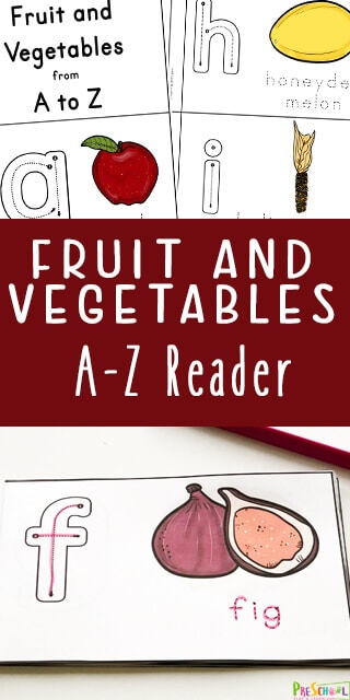 Fruit and Vegetable FREE Easy Reader. #fruitandvegetables #easyreader #fhdhomeschoolers #freehomeschooldeals