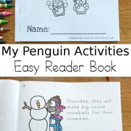 For a fun, wintry easy reader, grab this FREE My Penguin Activities Easy Reader! #fhdhomeschoolers #freehomeschooldeals #easyreaders #phonics #homeschoolreading