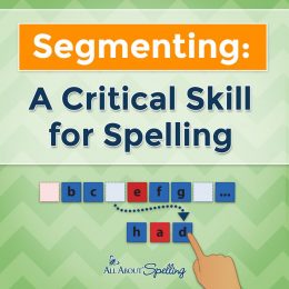 For great tips on spelling instructiong, check out Segmenting: A Critical Spelling Skill! #fhdhomeschoolers #freehomeschooldeals #spellinginstruction #hsmoms #spellinghelp