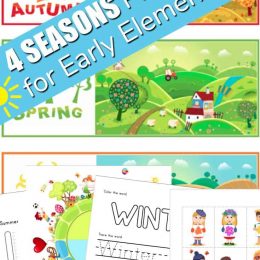 Four seasons FREE printable pack. #freehomeschooldeals #fhdhomeschoolers #fourseasonsprintables #allaboutheseasons #learnthefourseasons