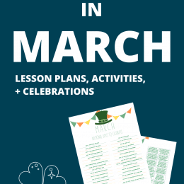 Need some inspiration this month? Check out Homeschool in March: FREE Lesson Plans, Activities, + Celebrations! #fhdhomeschoolers #freehomeschooldeals #march #homeschoolingrocks #learnathome