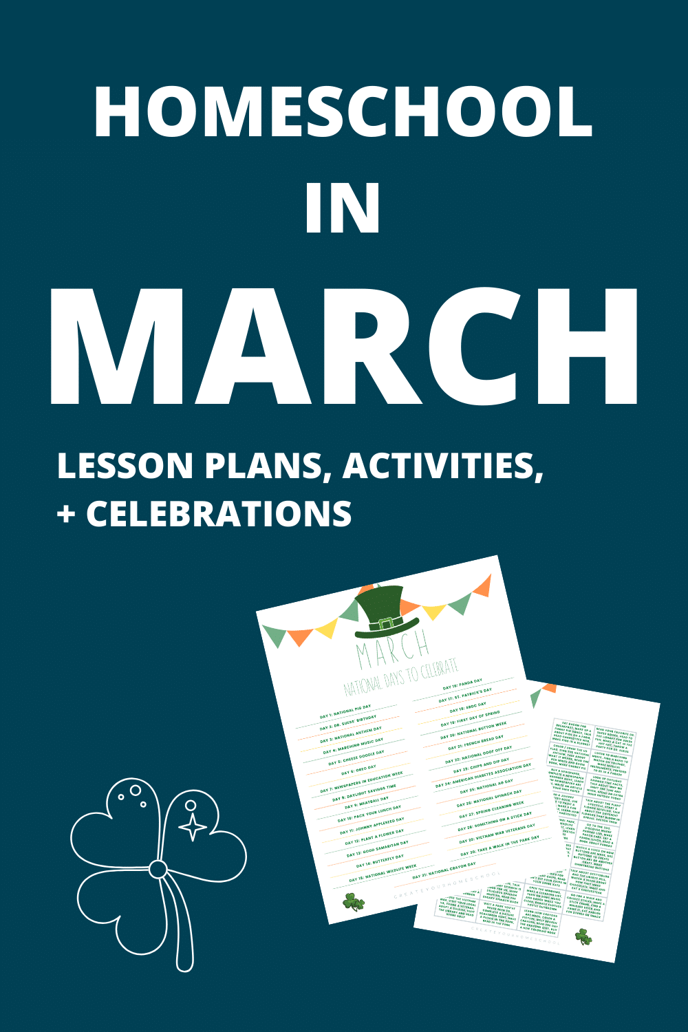 FREE Homeschool in March: Lesson Plans, Activities, + Celebrations ...