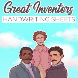 Great inventors FREE copywork bundle. #freehomeschooldeals #fhdhomeschoolers #greatinventors #copyworkbundle #greatinventorsresource