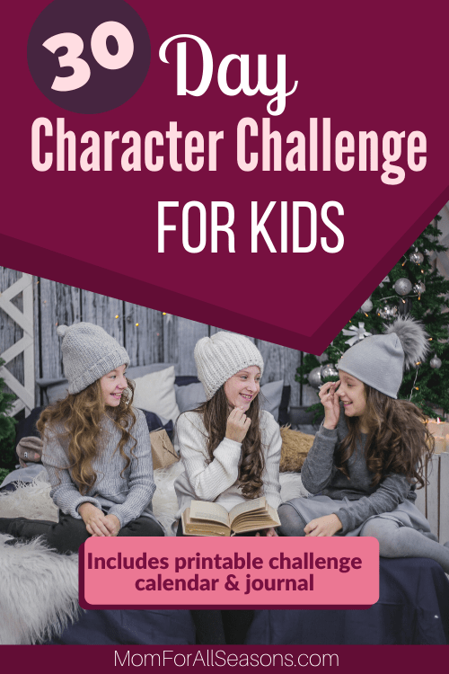 To include character lessons in your homeschool, grab this FREE 30-Day Character Challenge! #fhdhomeschoolers #freehomeschooldeals #goodcharacter #hsmoms #christianhomeschooling