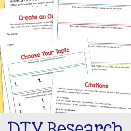 To make the paper writing process a little less stressful, check out this FREE Research Paper Writing Guide! #fhdhomeschoolers #freehomeschooldeals #researchwriting #essayguide #hsmoms
