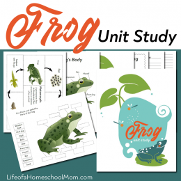 This spring, learn all about frogs with this FREE Frog Life Cycle Unit Study! #fhdhomeschoolers #freehomeschooldeals #frogs #biology #hsmoms