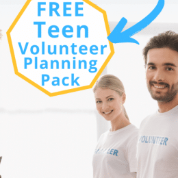 Teen Volunteer Planning Pack . #fhdhomeschoolers #freehomeschooldeals #teenvolunteering #volunteerplanningpack