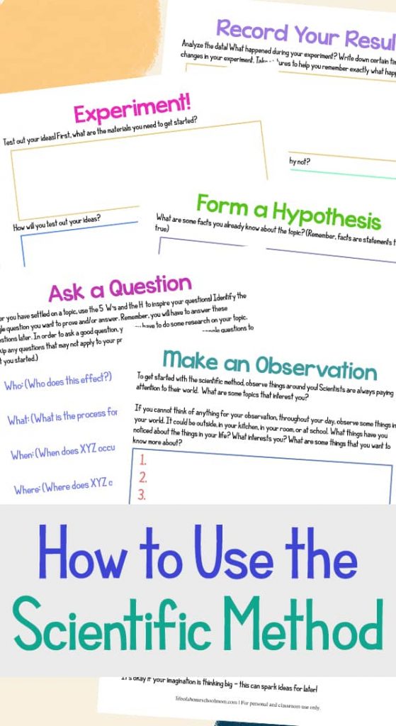 FREE Scientific Method Printable Pack Free Homeschool Deals